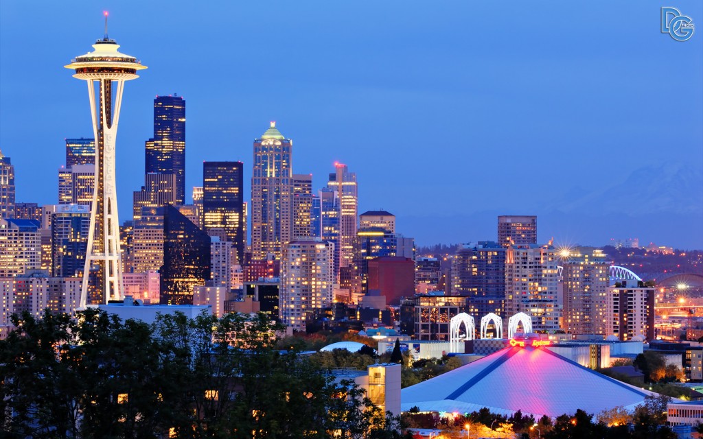 Seattle skyline taken from Denny Park, Washington