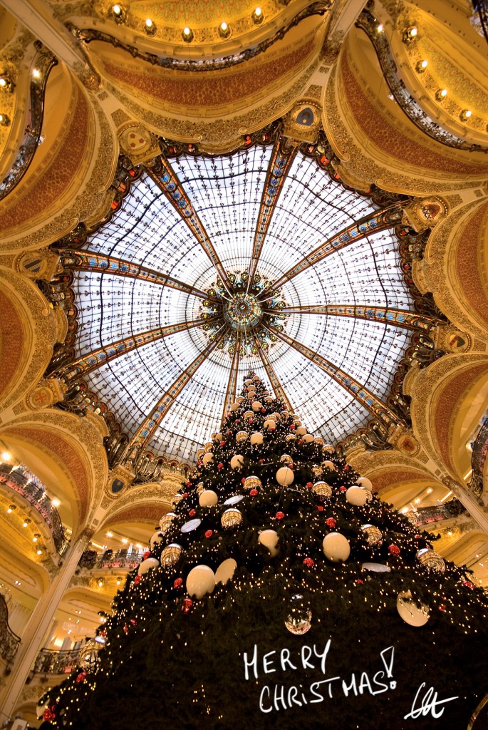 Christmas Tree, Galleries Lafayette, Paris, France