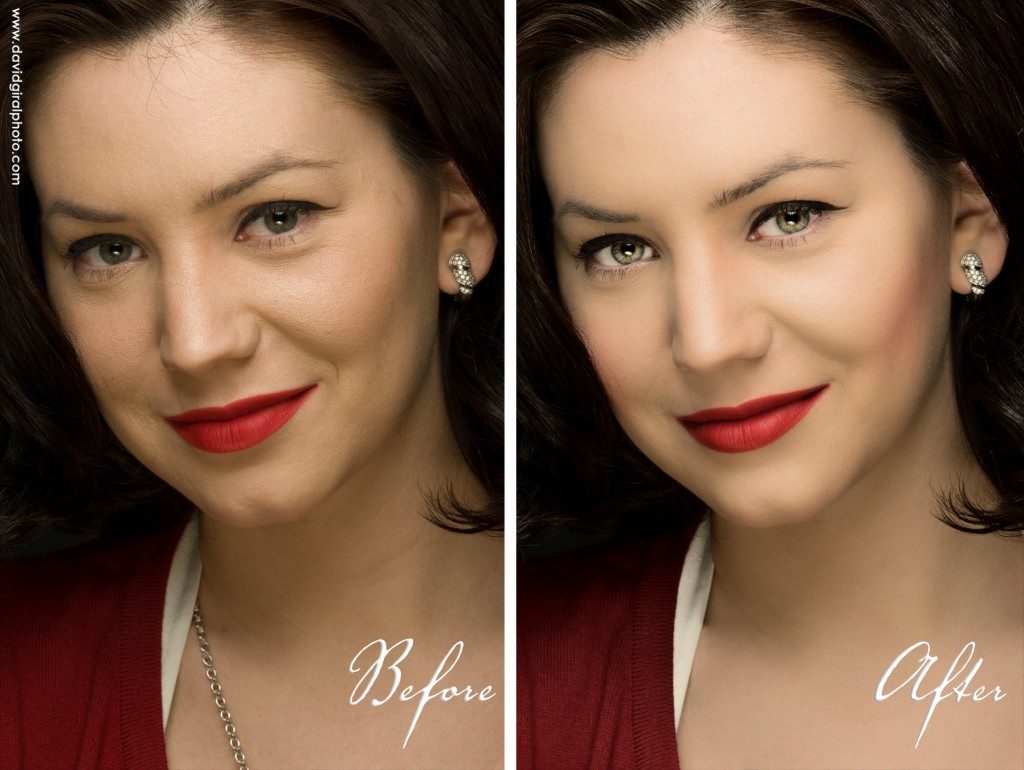 Robyn Photoshop Makeover Before/After, by David Giral