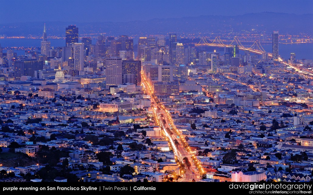 Weekly Facebook Cover Photo: Purple Hour on San Francisco Skyline