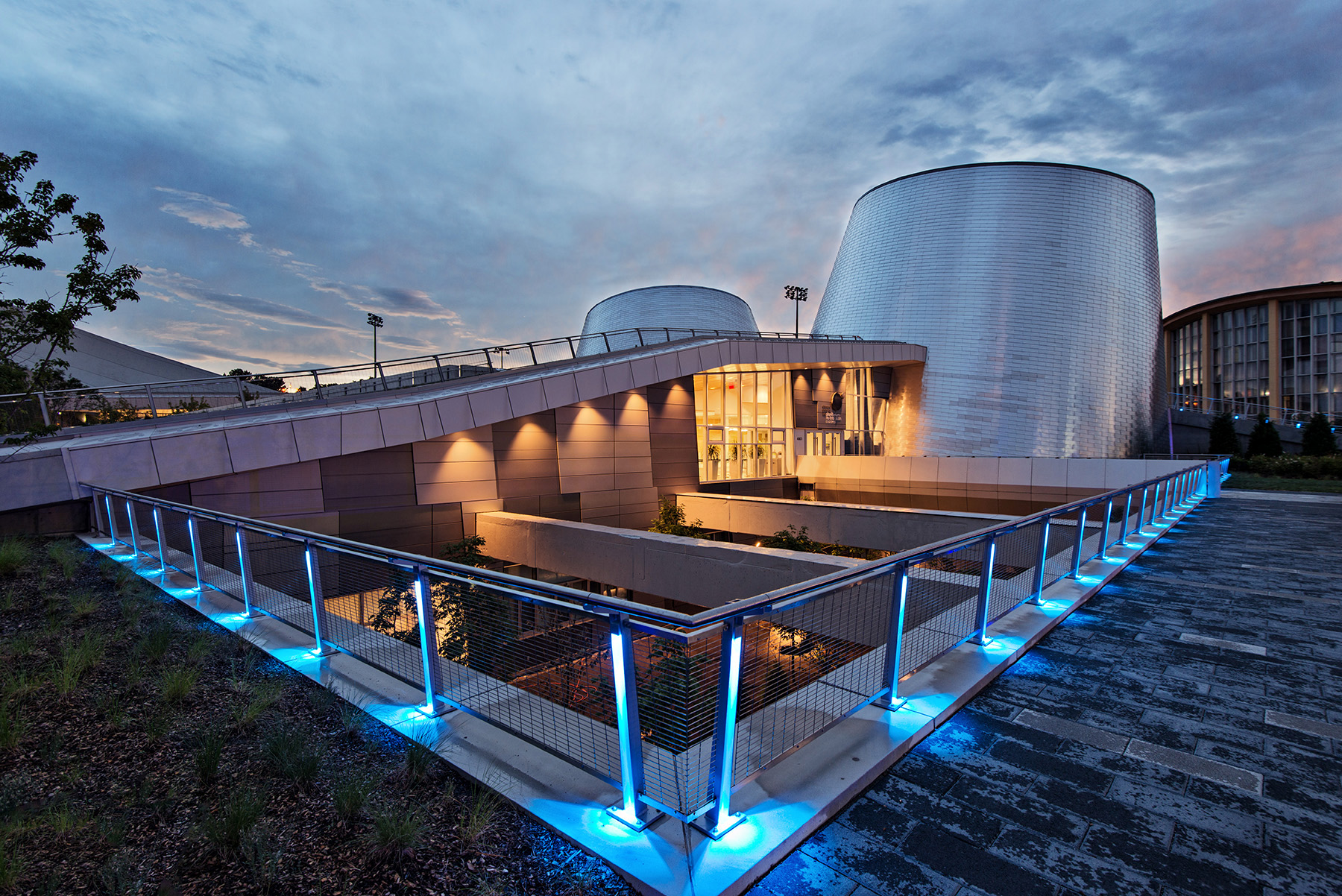 Architecture Photography: Montreal Rio Tinto Alcan Planetarium at the blue hour